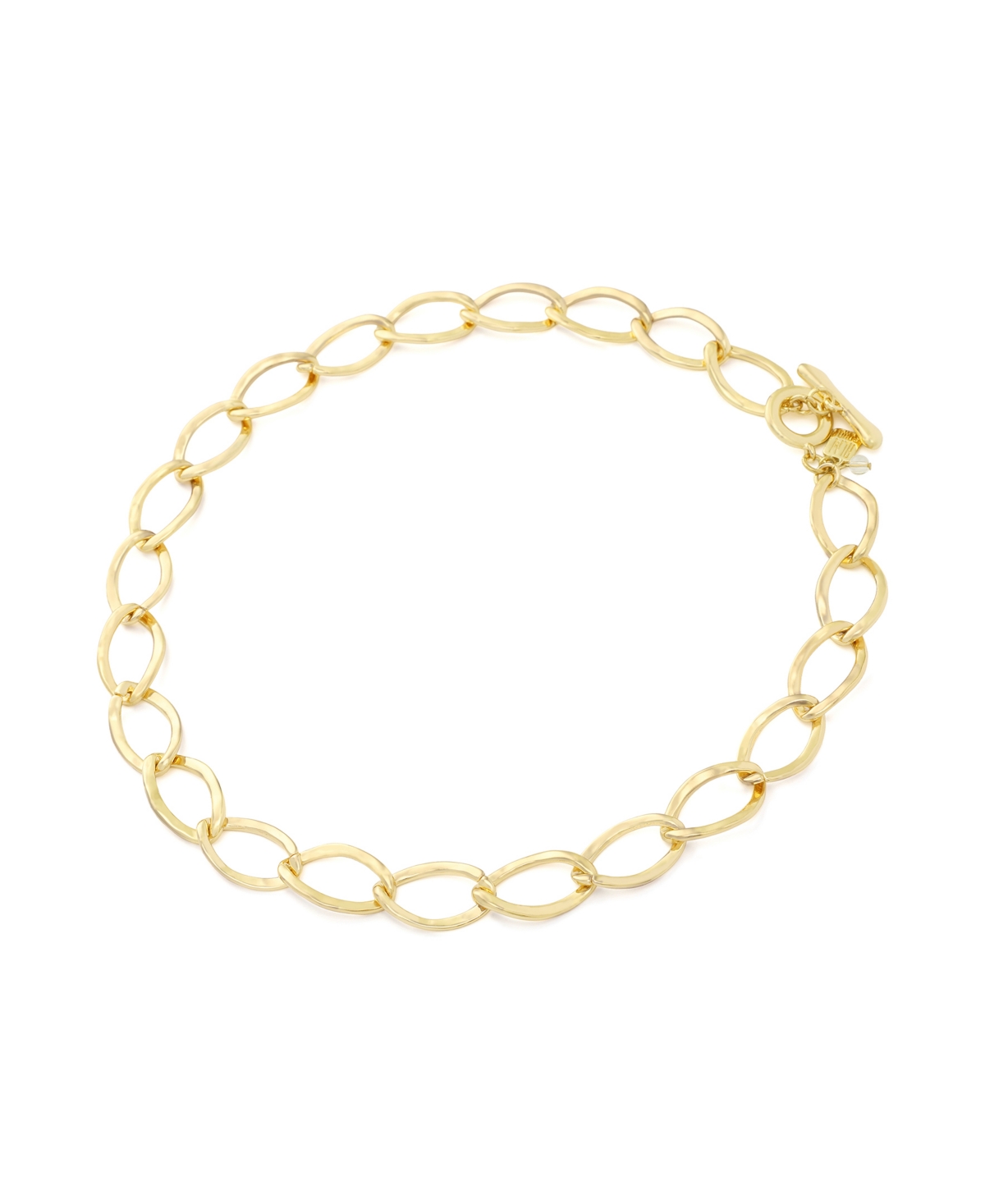 Robert Lee Morris Soho Gold Link Collar Necklace In Gold
