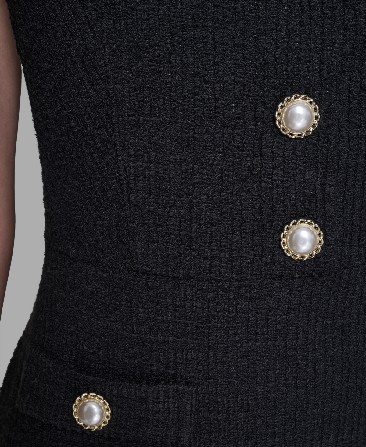 Karl Lagerfeld Women's Square Neck Sheath Dress In Black