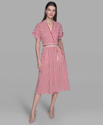 KARL LAGERFELD PARIS - Women's Printed Midi Dress