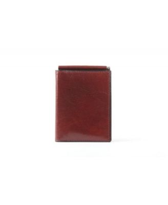Men's Old Leather Money Clip with pocket