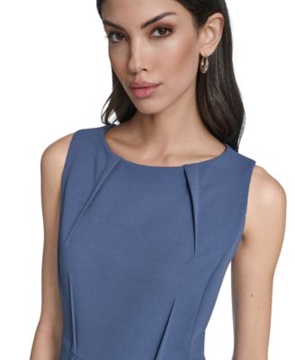 Women's Sleeveless Seamed Midi Dress