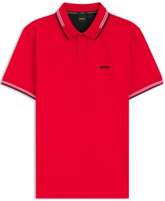 Men's Branding Stretch-Cotton Slim-Fit Polo Shirt