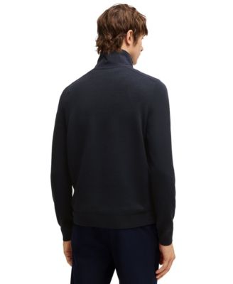 Men's Softshell Trims Zip-Neck Sweater