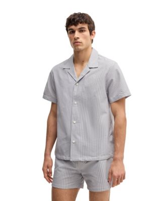 Hugo Boss - Men's Seersucker Fabric Regular-Fit Shirt