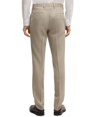 Men's Patterned Stretch Wool Slim-Fit Three-Piece Suit