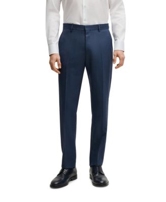 Men's Patterned Stretch Wool Slim-Fit Three-Piece Suit