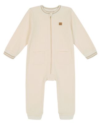 Calvin Klein - Baby Boys Cable-Knit Zip-Front Coverall