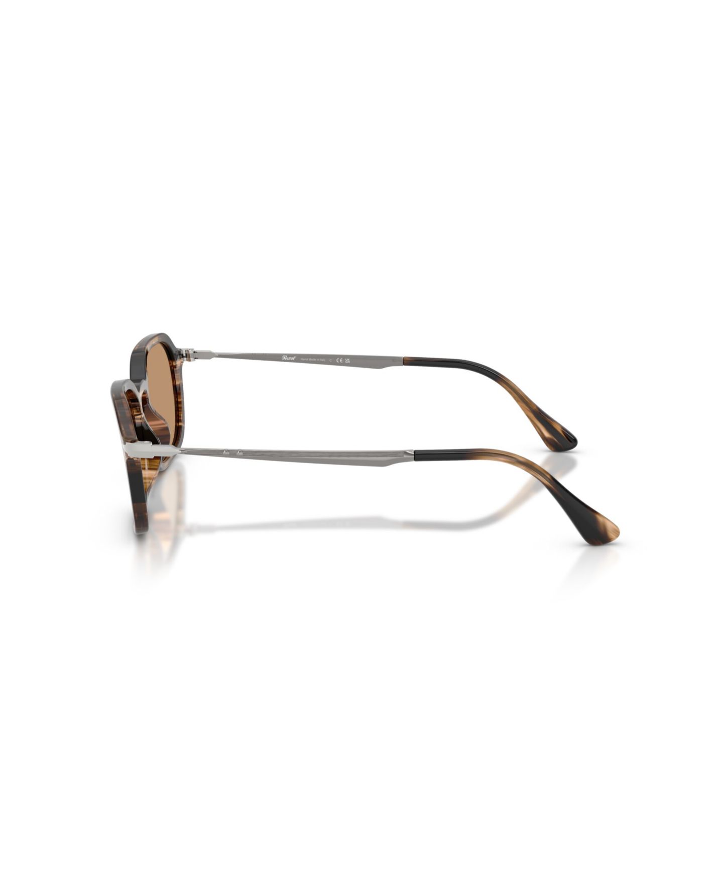 Солнцезащитные очки Persol Unisex Round, PO3381S, цвет: Чёрный / Коричневый — фото 5