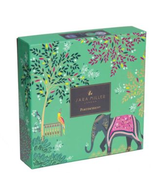 Sara Miller India Cake Plates, Set of 4