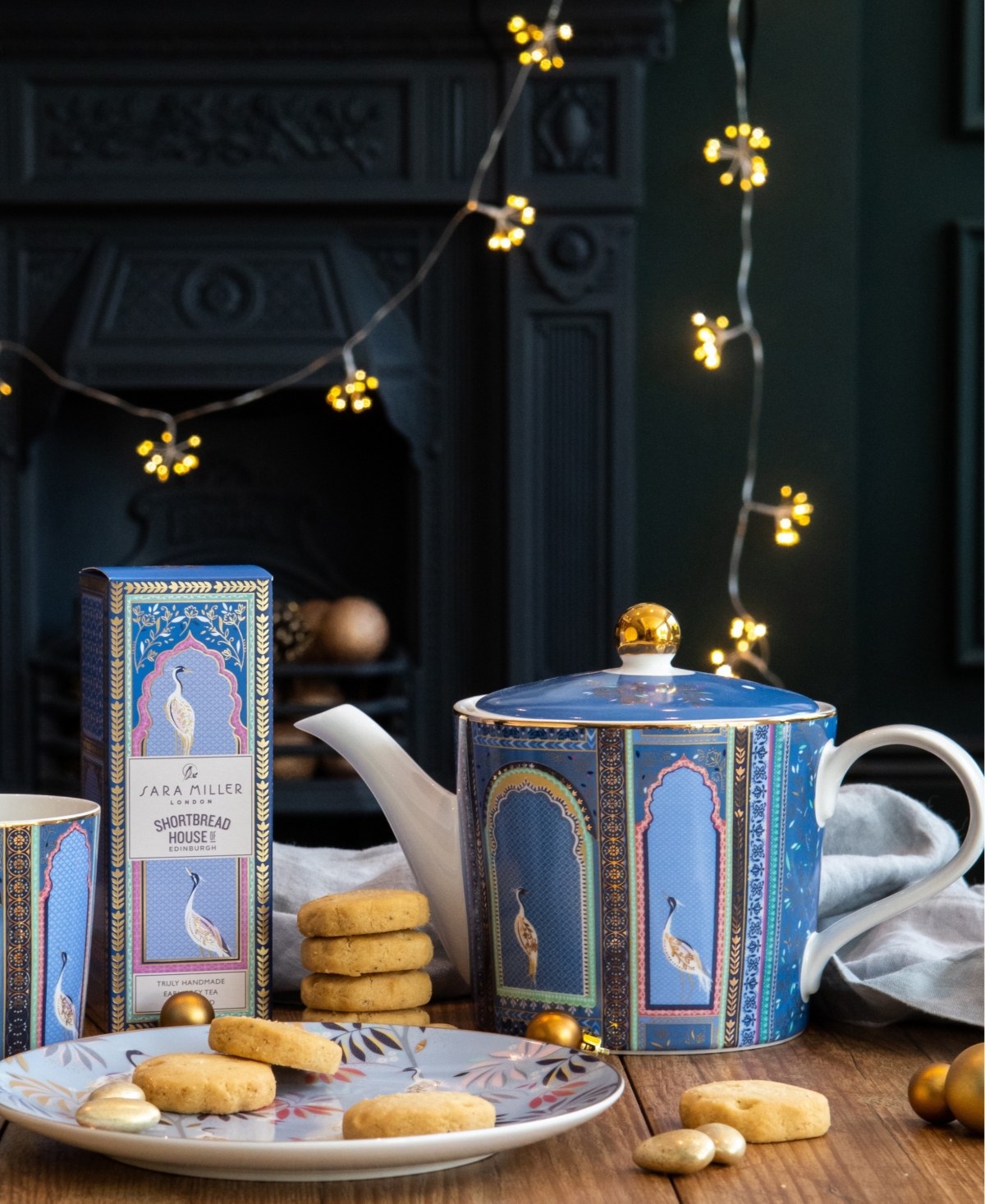 Portmeirion Sara Miller India Lattice Windows Teapot In Multi