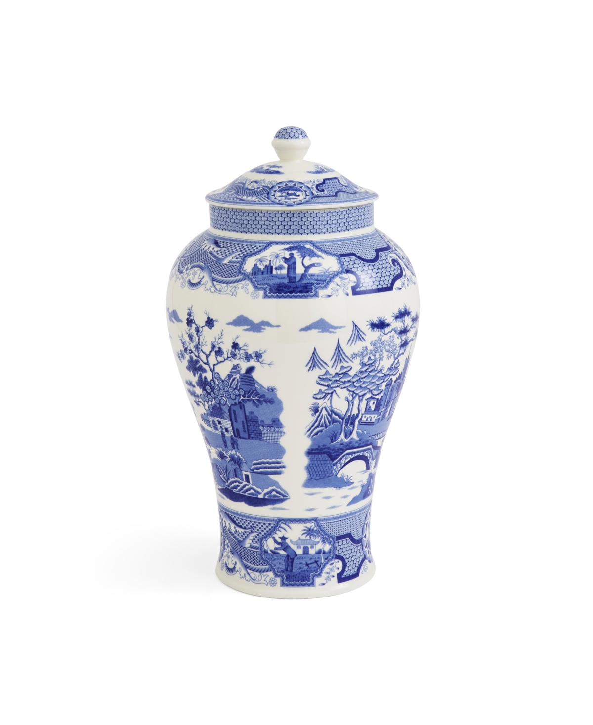Spode Blue Room Gothic Castle Ginger Jar In Blue