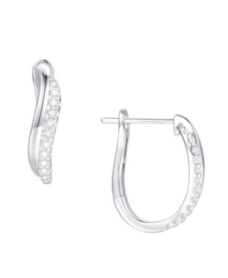Diamond Hoop Earrings (1/4 ct. t.w.) in Sterling Silver
