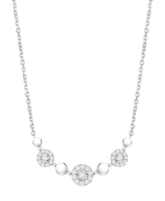 Macy's - Diamond Necklace (1/4 ct. t.w.) in Sterling Silver