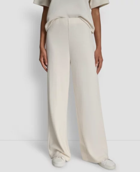 Petite High-Rise Wide-Leg Pants - Eggnog