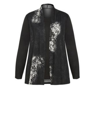 Women's Hacci Print Duet Top