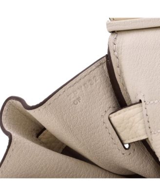 Birkin 30 Handbag Light Clemence with Palladium Hardware