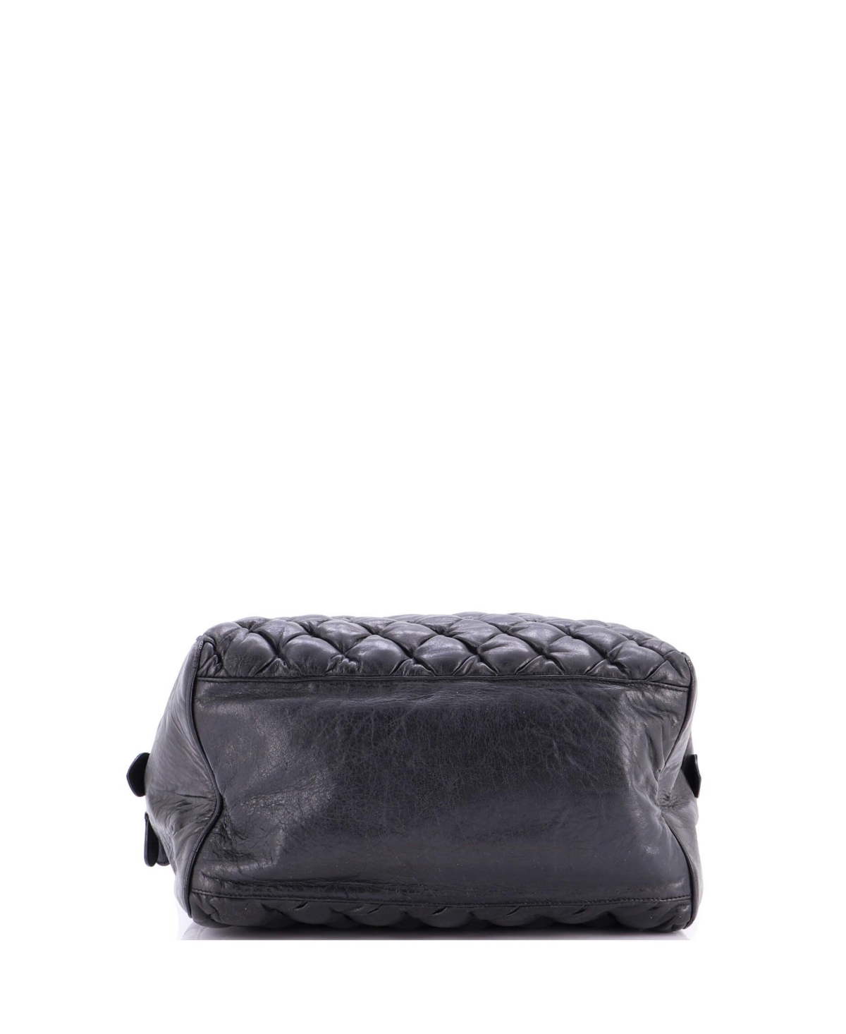 Pre-Owned Balenciaga Mm Matelasse Bag Leather