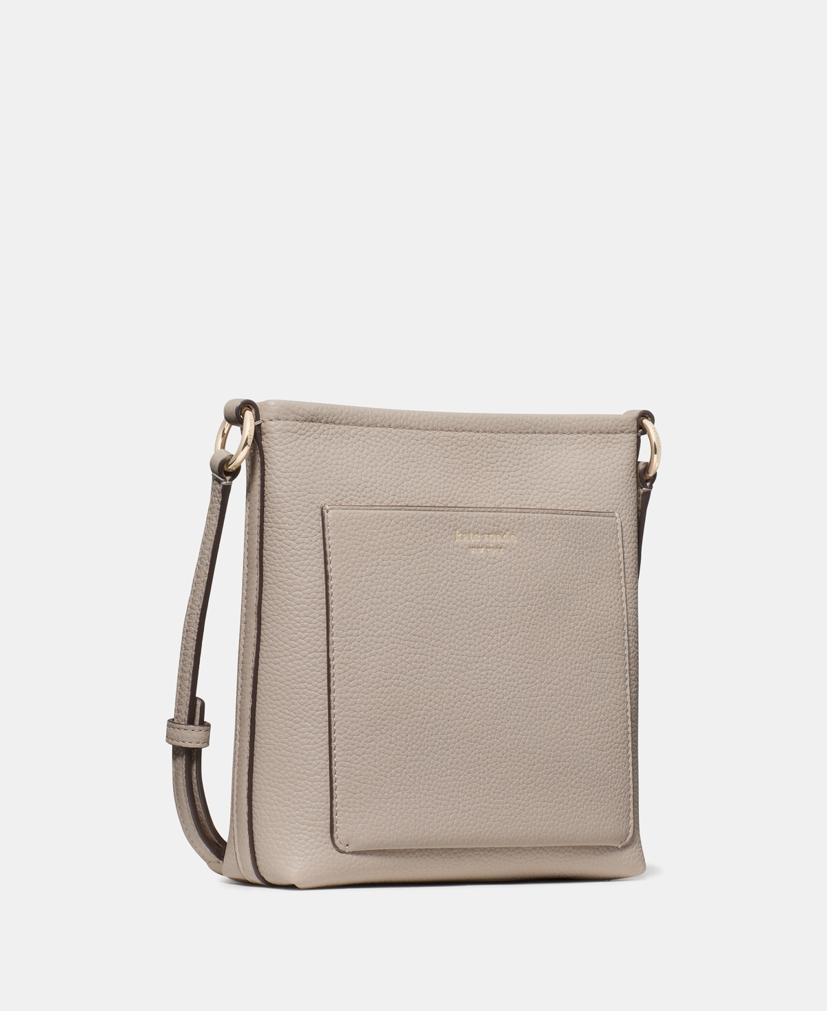 Kate Spade Ava Pebbled Leather Mini Crossbody Bag In Metallic