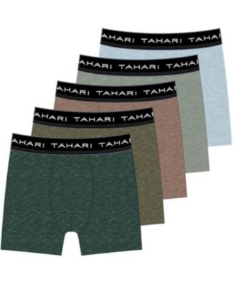 Boys 5-Pack Solid Color Cotton Boxer Briefs with Logo Waistband
