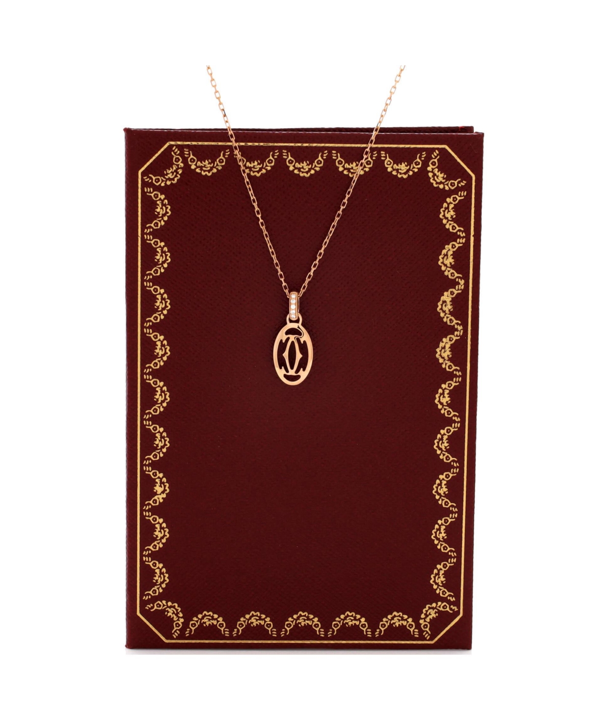 Pre-Owned Cartier Logo Double C Pendant Necklace