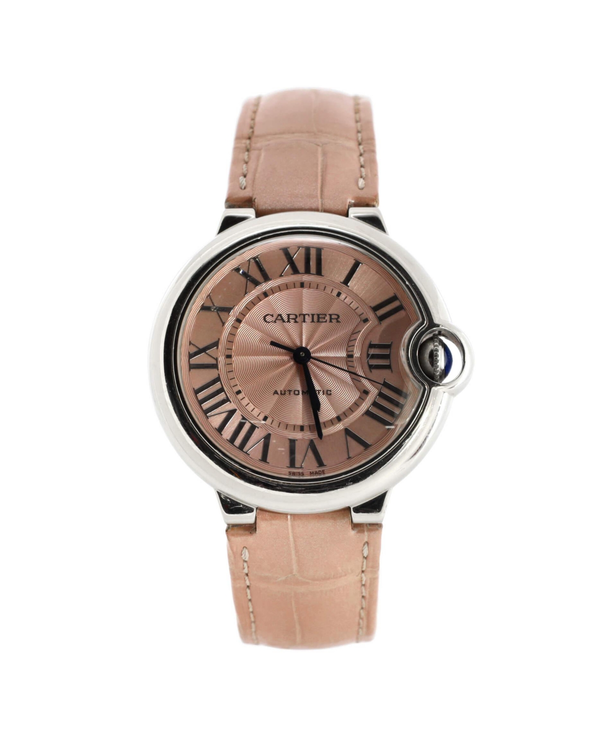 Pre-Owned Cartier Ballon Bleu de Cartier Automatic Watch in Stainless Steel and Alligator 36mm