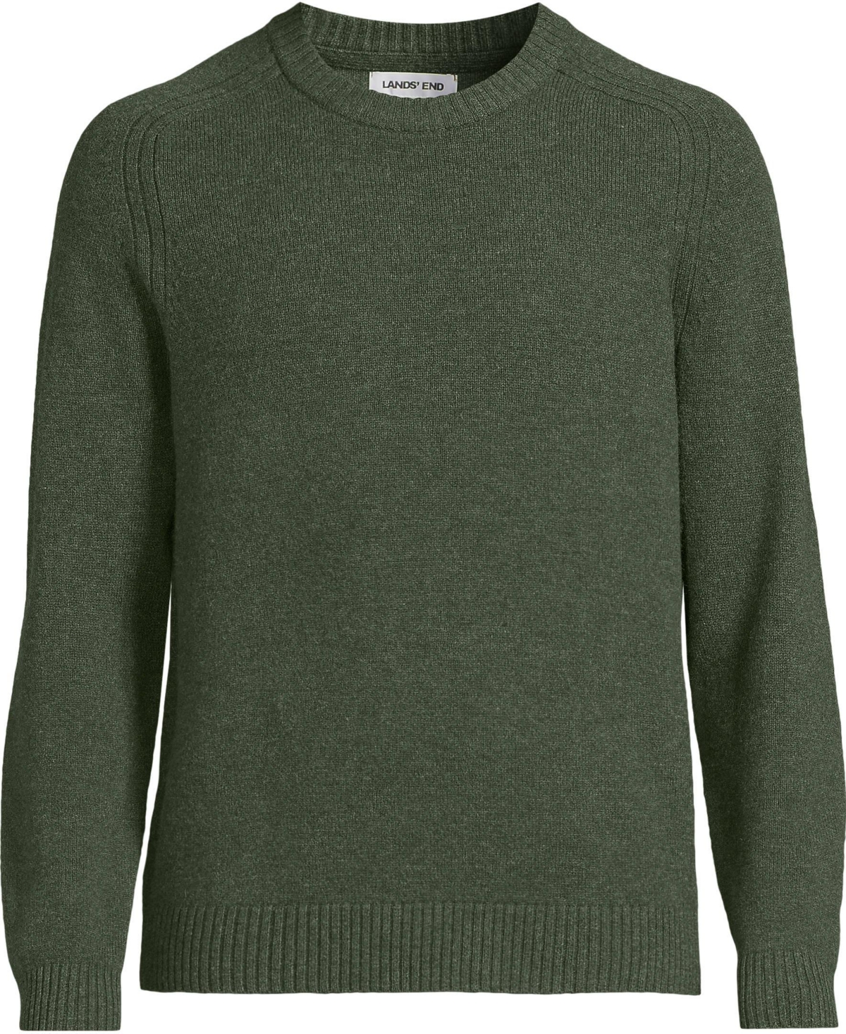 Lands' End Big & Tall Long Sleeve Lambswool Crewneck Sweater