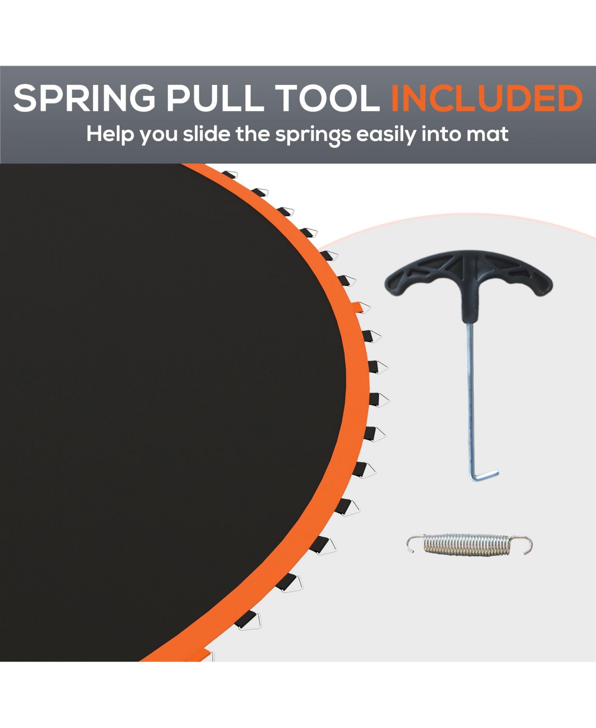 Soozier Trampoline Mat with 80 V-Hooks, Fits 14' Trampoline,