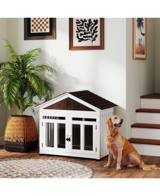 40"L Dog House Outdoor Indoor for Small, Medium, Large Dogs