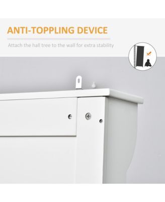 3-In-1 Hall Tree Storage Bench and Coat Rack