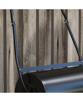 46L Lawn Roller, Push/Tow Behind Sod Roller with U Shaped Handle