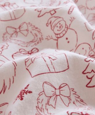 Novelty Printed Flannel 4-Pc. Sheet Set, Queen