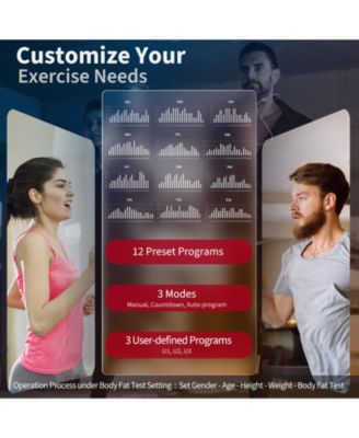 3.75HP Folding Treadmill with APP and 12 Preset Programs