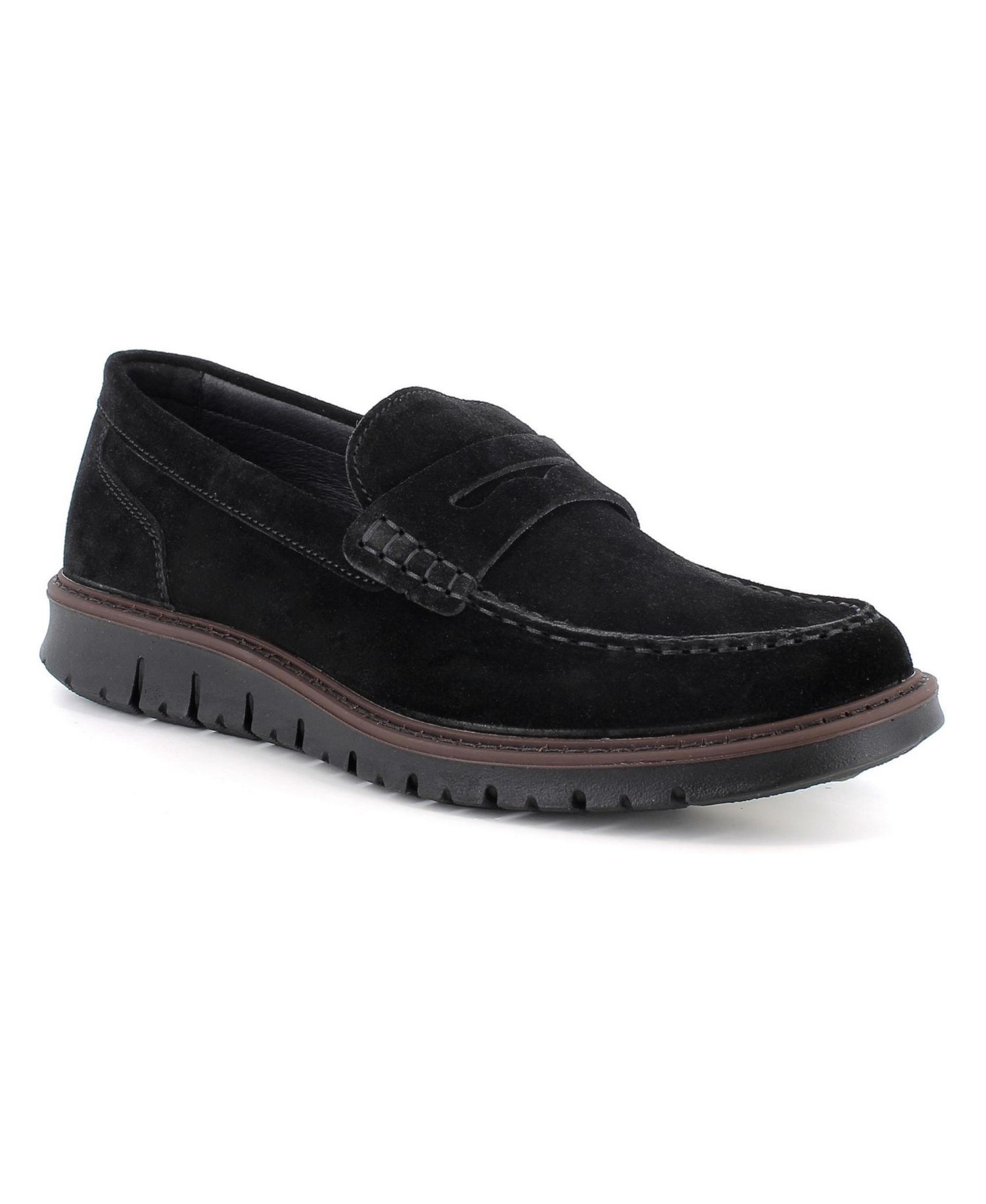 Men’s Mateo Made in Italy Suede Penny Loafers