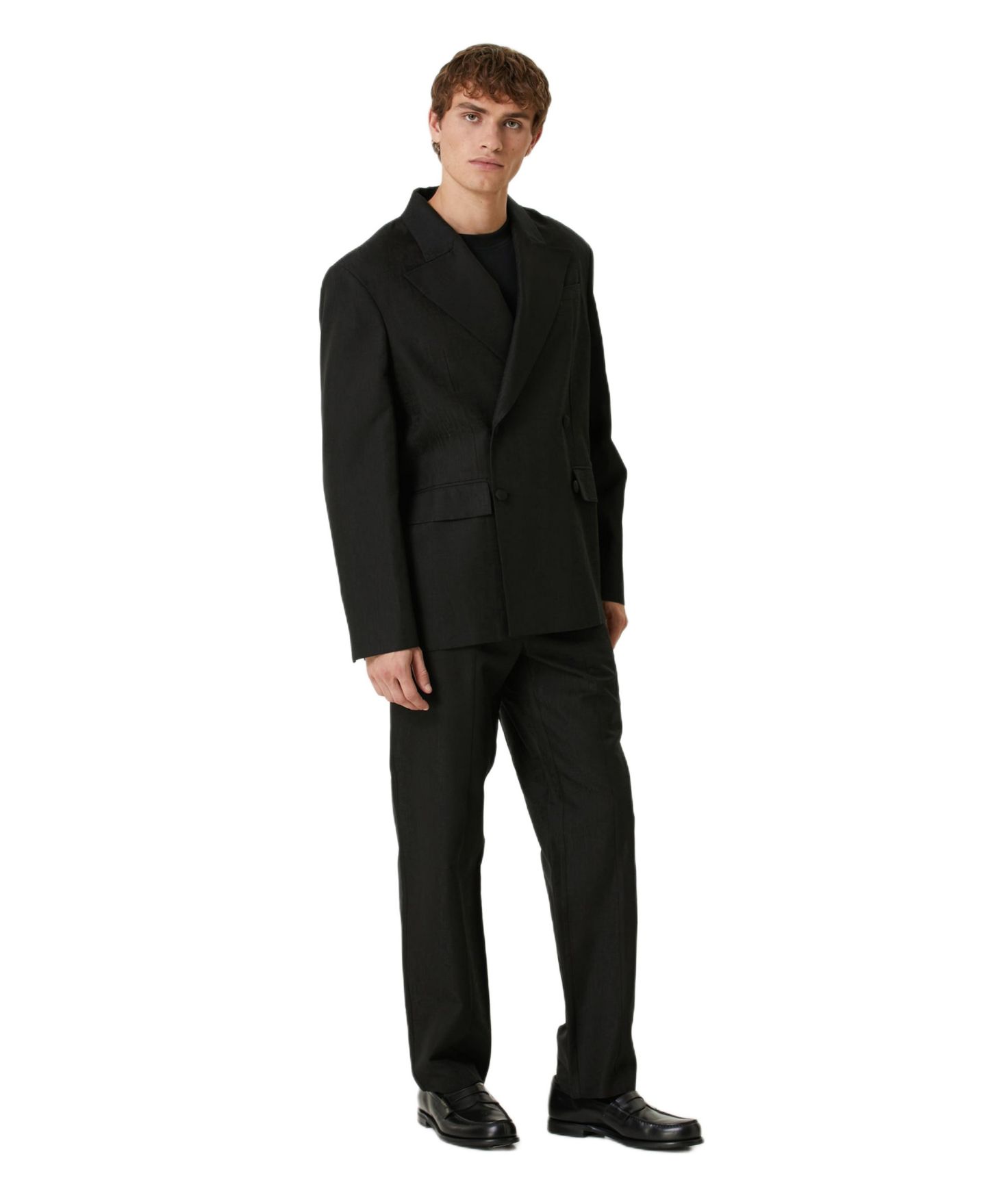 Женский пиджак PCFG Cotton-Rayon Blend Blazer, цвет: Угольно-чёрный — фото 3