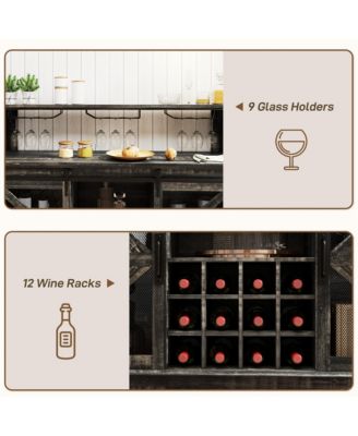 Bar Cabinet with Lights Wine Bar Cabinet Distressed