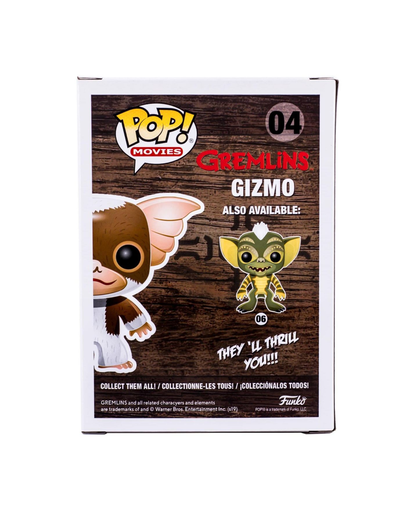 Детская фигурка Funko Pop! Gizmo 4" Rotating Head Vinyl Figure, Ages 3+ — фото 7