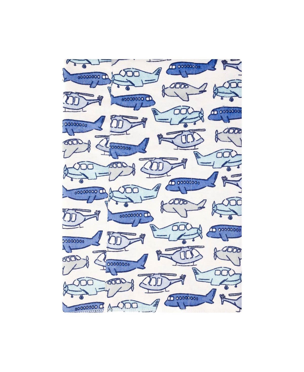 Hudson Baby Infant Boys Cotton Flannel Burp Cloths 4-Pack, Born To Fly, One Size