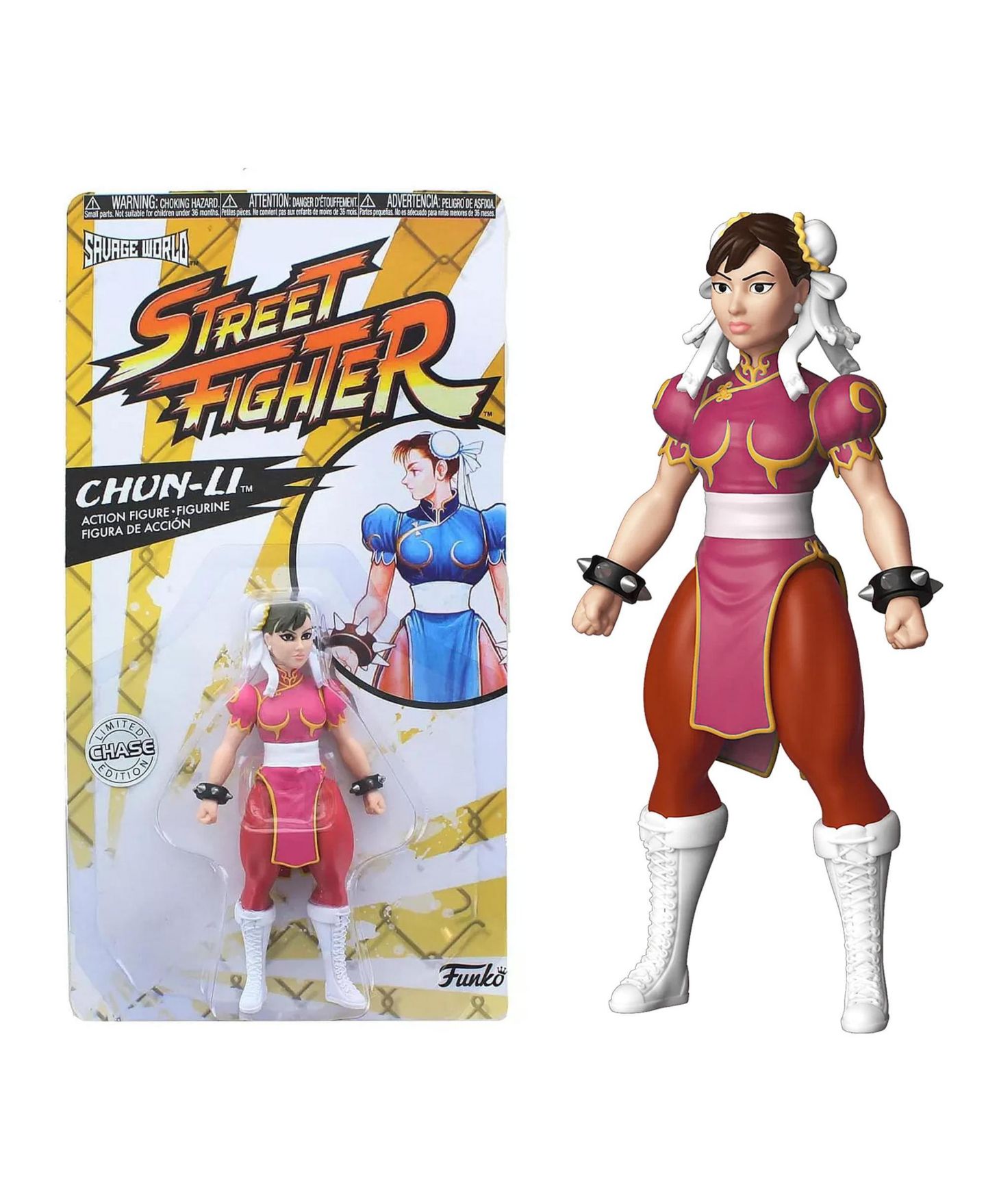 Детская фигурка Funko Savage World Chun Li Pink Dress Chase Figure 6.25" Action Figure, 14 Years & Up — фото 1