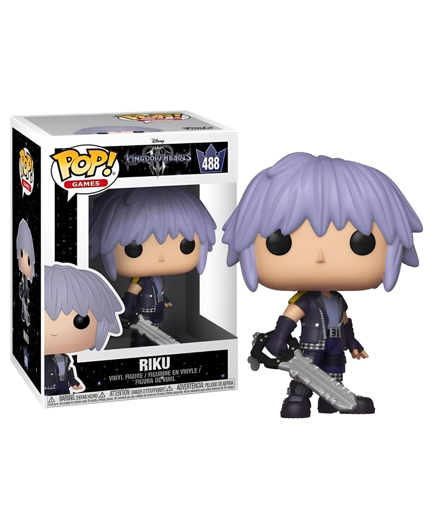 Детская фигурка Funko Pop! Kingdom Hearts 3 Riku Vinyl, от 3 лет — фото 1