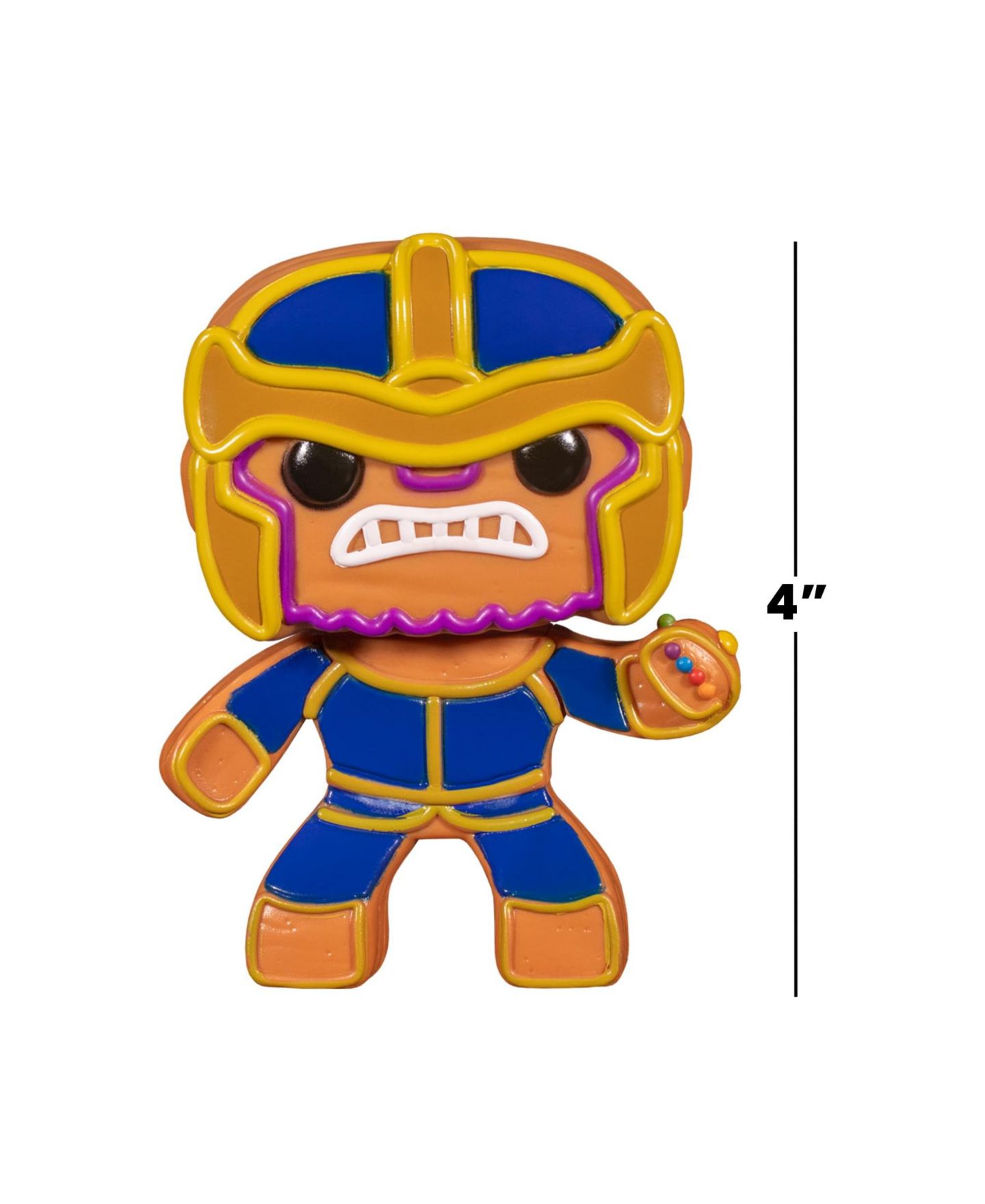 Детская фигурка Funko Pop! Marvel Gingerbread Thanos 3.75" Vinyl Figure, Ages 3+ — фото 5