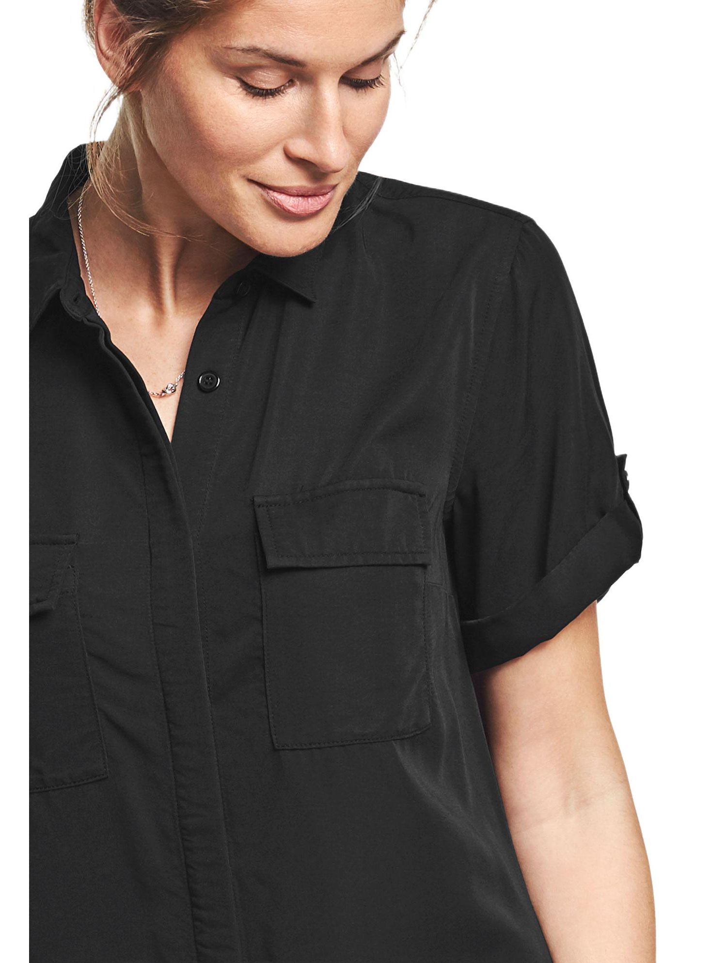 Women's Button Front Linen Shirtdress