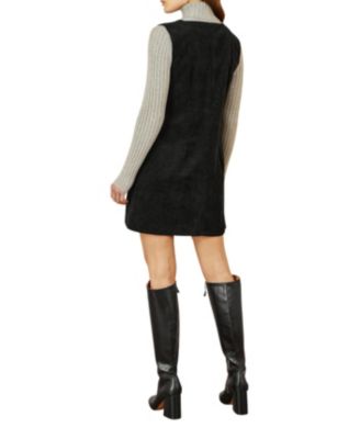 Women's Cord Tunic Dress With Pockets