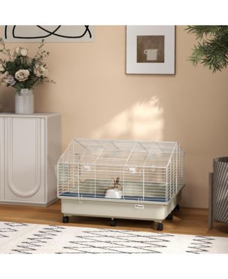 Rolling Small Animal Cage for Rabbits, Hedgehogs, Guinea Pigs