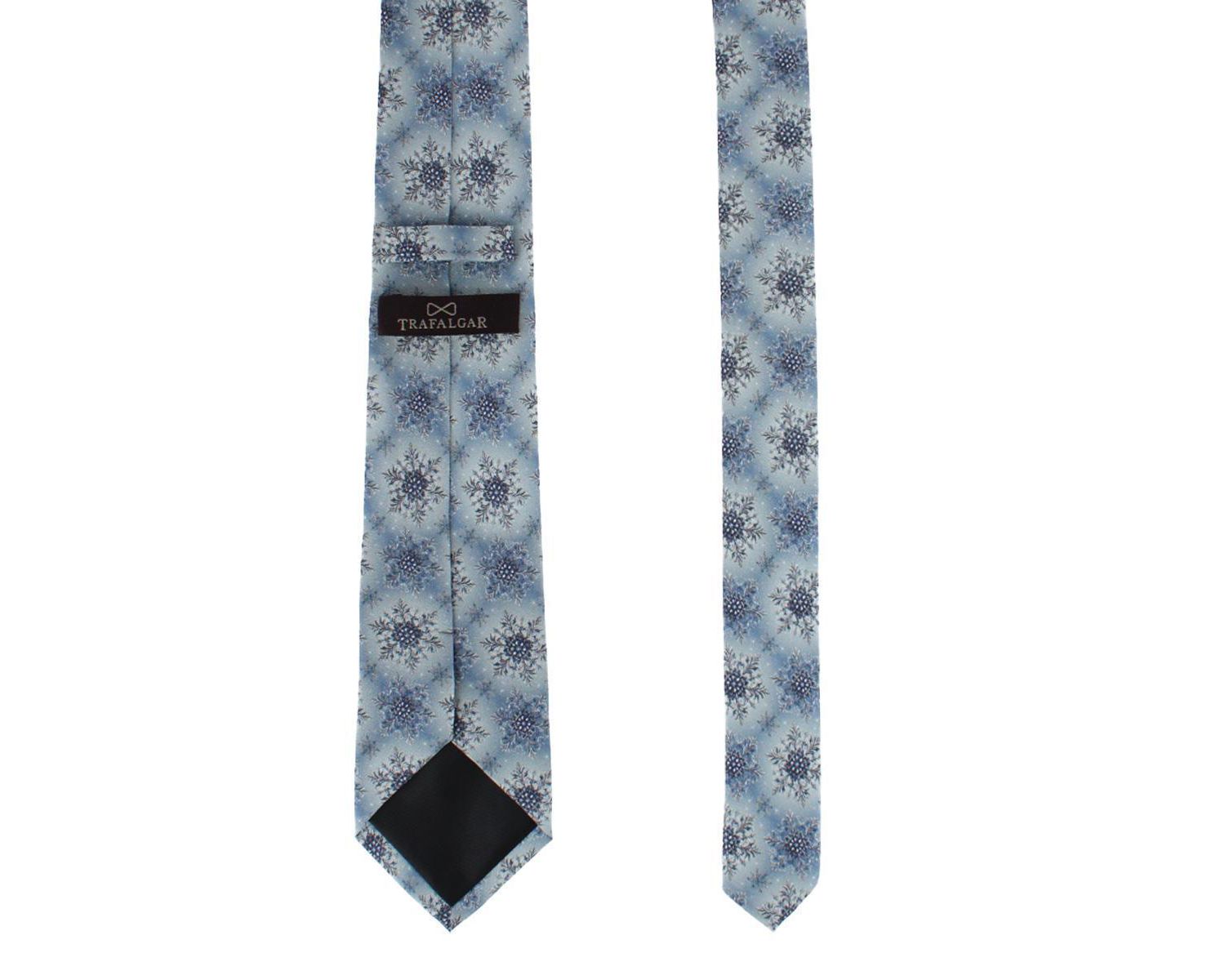 Big & Tall Clarence The Classy Snowflake Silk Holiday Necktie