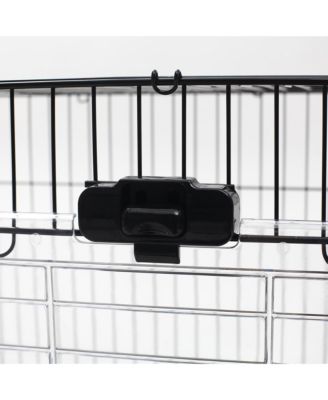 2-Level Small Animal Cage with Wheels, Tray, Platform, Ramp,