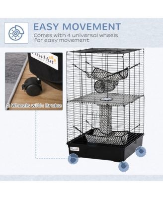 42" Ferret Cage W/ Wheels Brakes, Hammocks,