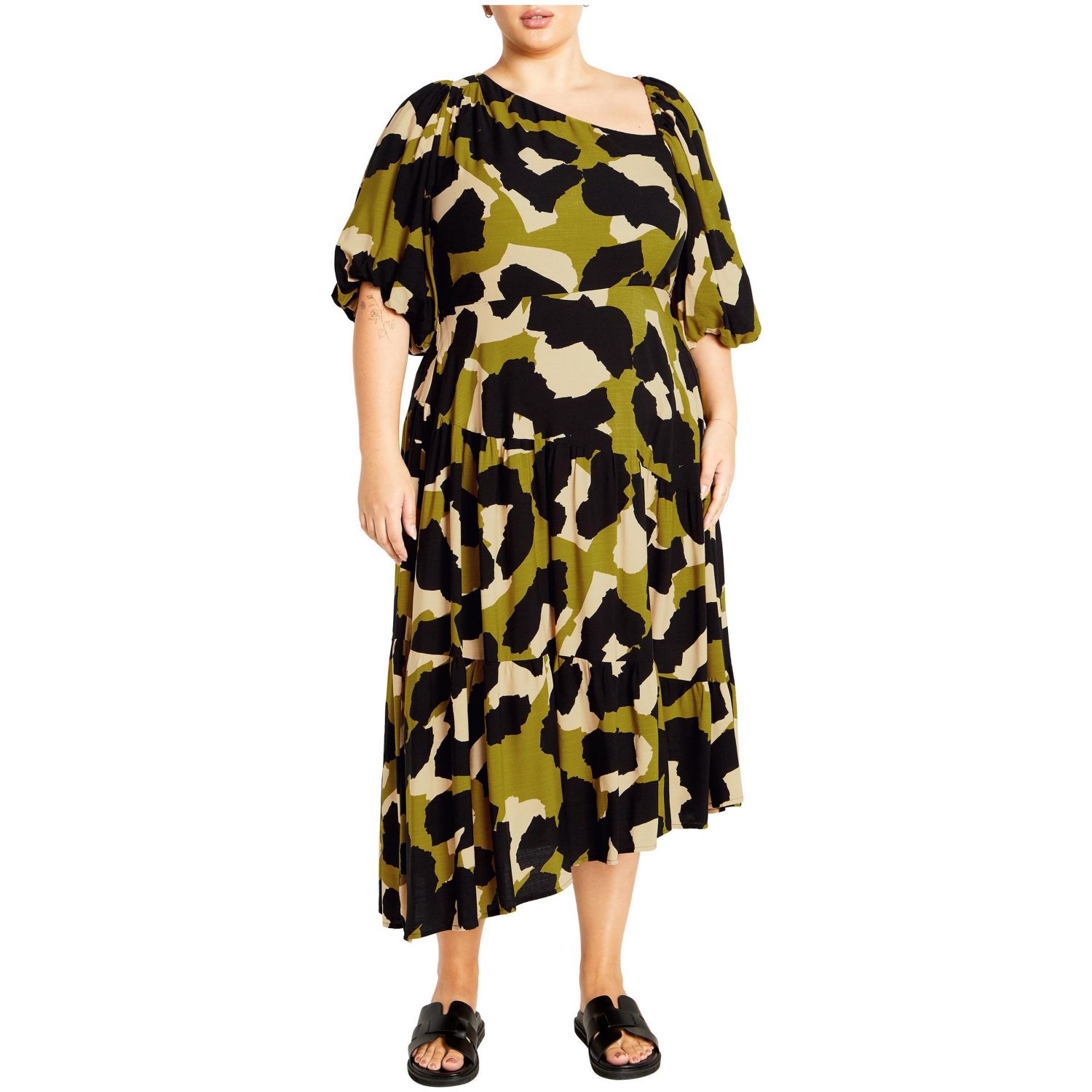 Plus Size Aria Print Dress