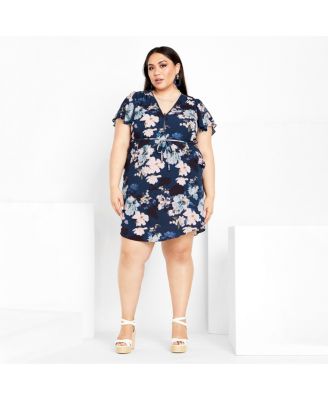 Women's Plus Size Megan Print Dress
