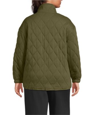 Plus Size RainDefense Serious Sweats Quilted Full Zip Jacket