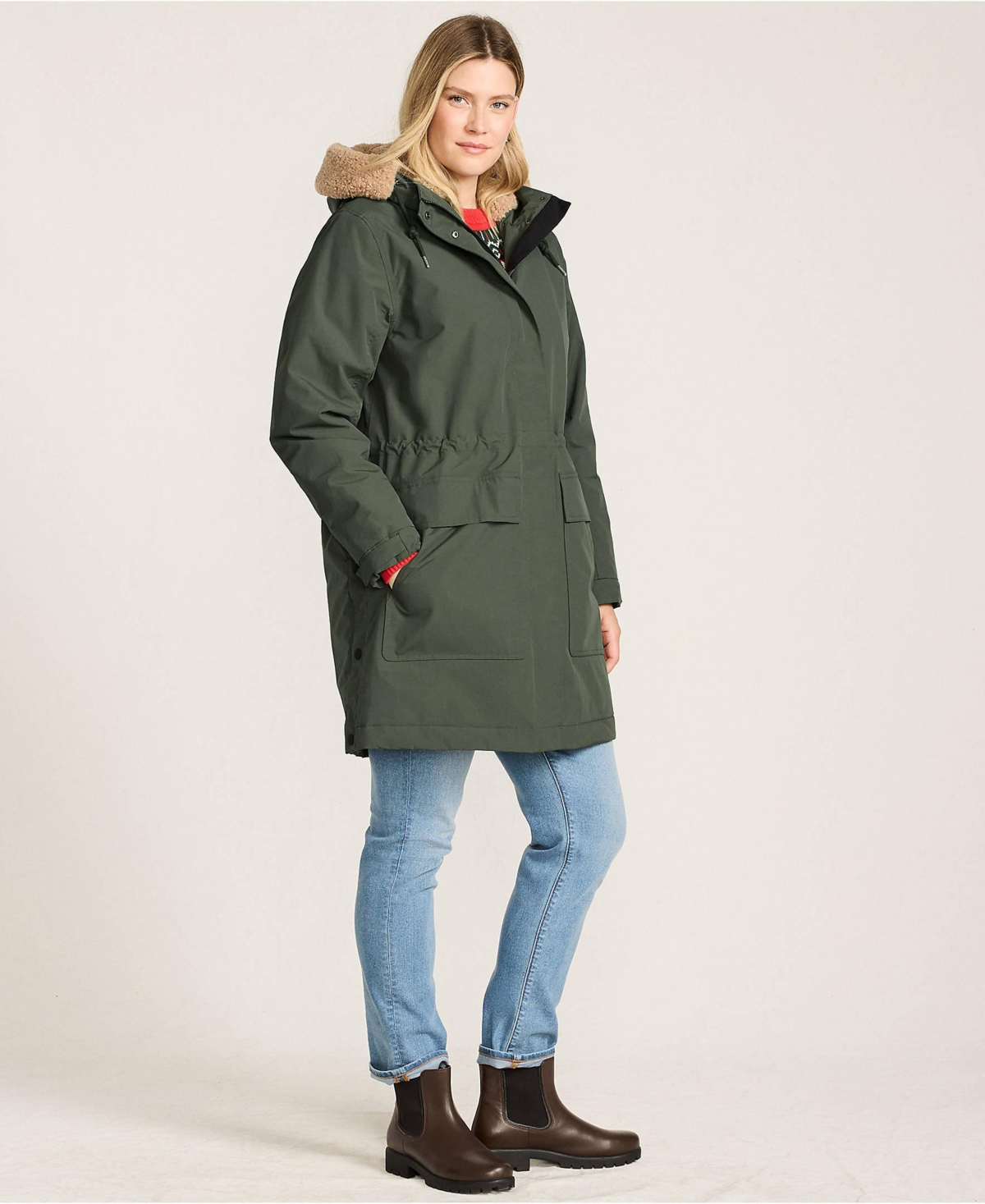 Lands' End Women's Squall Waterproof Lined Hood Parka